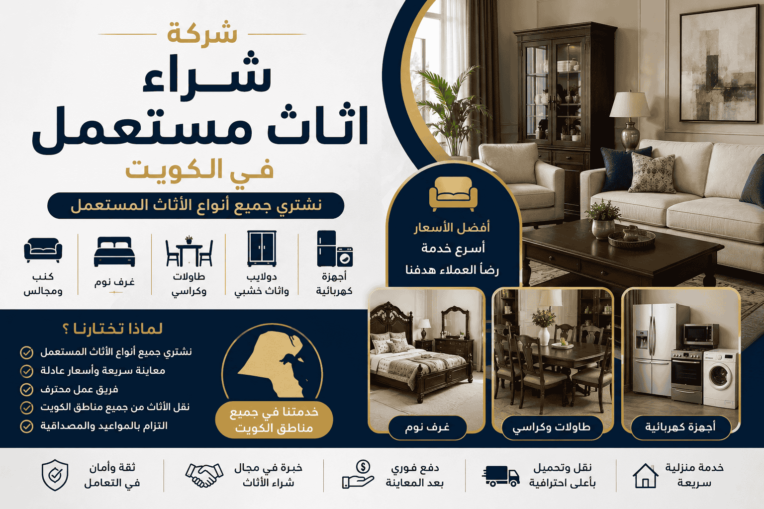 طاولات طعام واثاث منزلي مستعمل