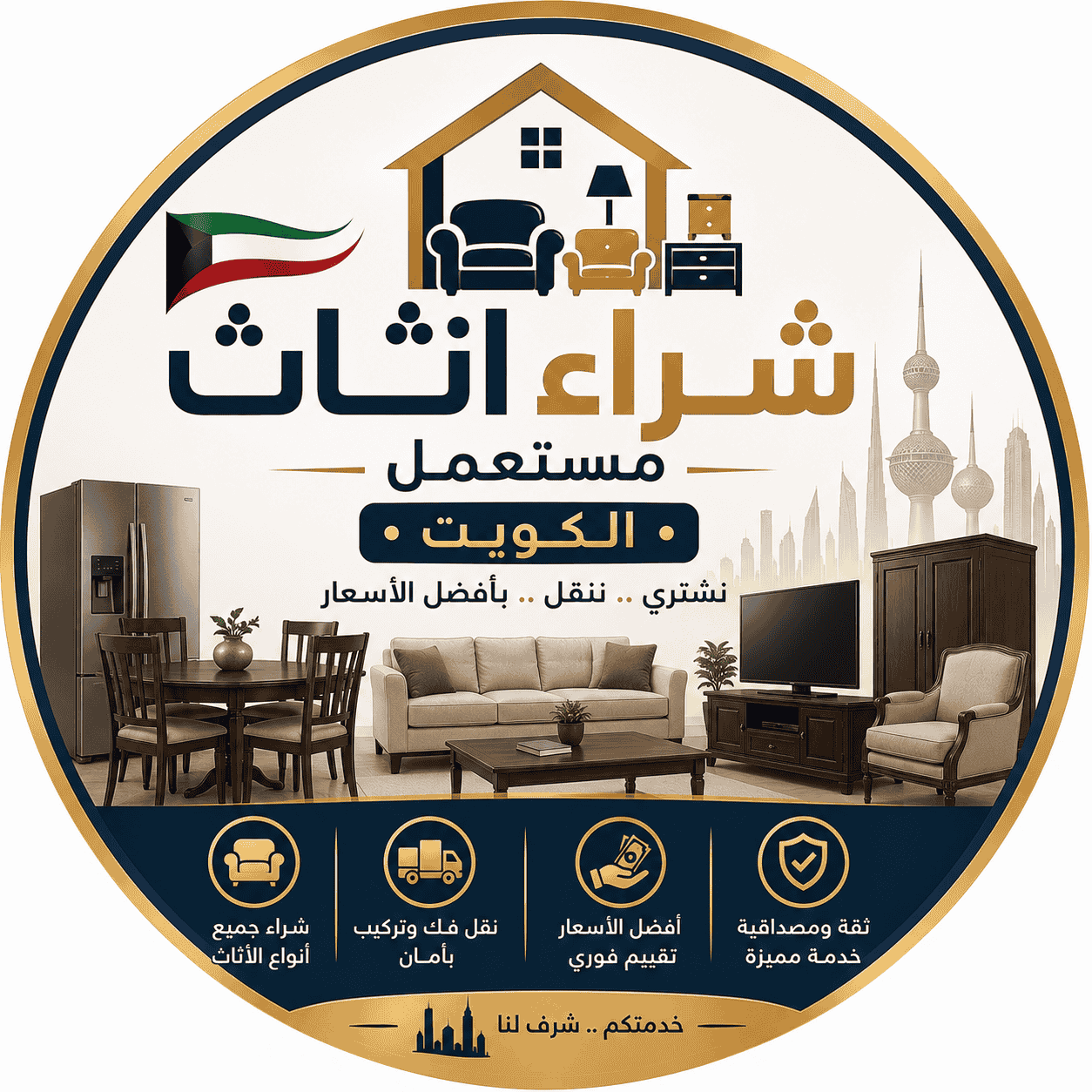 شعار موقع نشتري اثاث مستعمل الكويت