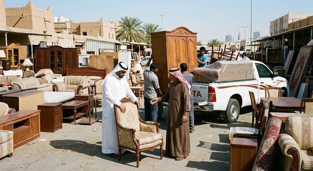 فريق عمل محترف يقوم بمعاينة وشراء ونقل الأثاث المستعمل بمصداقية وأمان ضمن خدمات نشتري الاثاث المستعمل سعد العبدالله بالكويت لضمان تقديم أفضل الأسعار والخدمات للعملاء.