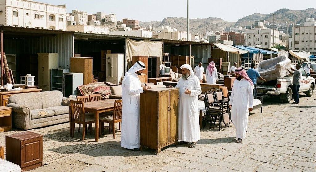 فريق عمل محترف يقوم بتقييم ونقل الأثاث المستعمل بعناية ومصداقية ضمن خدمات شراء الأثاث المستعمل في السرة بالكويت لضمان أفضل تجربة للعملاء.